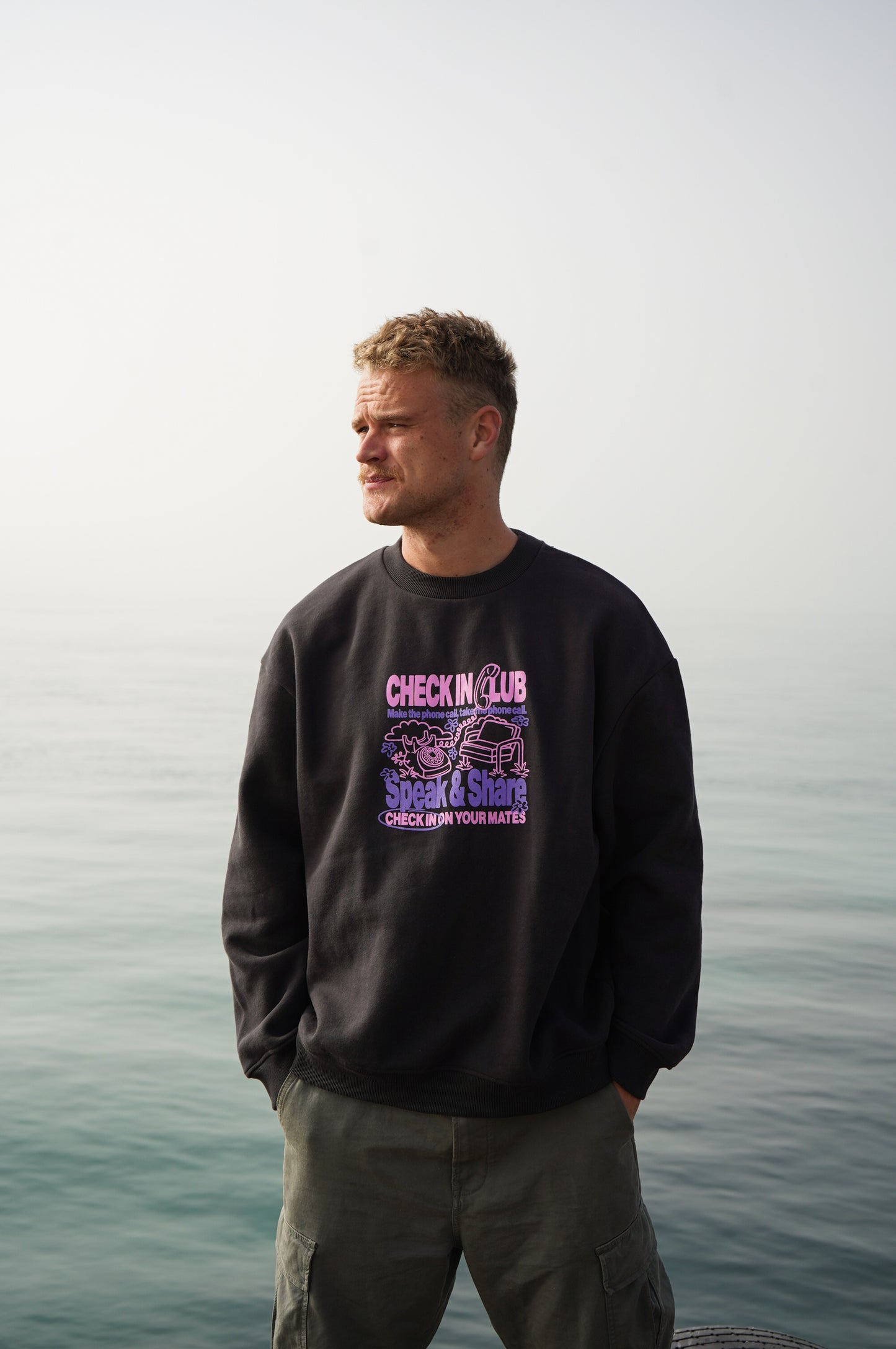 MAKE THE PHONE CALL CREW NECK