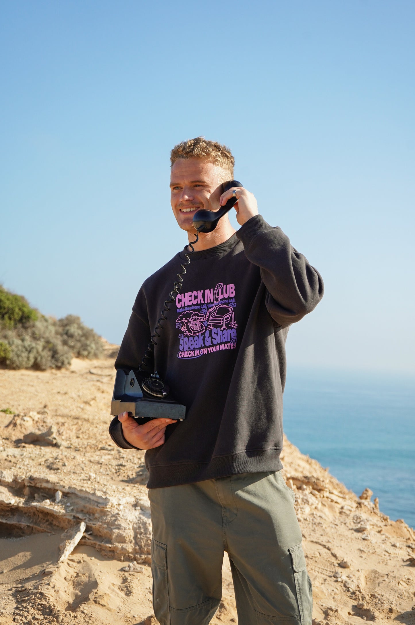 MAKE THE PHONE CALL CREW NECK
